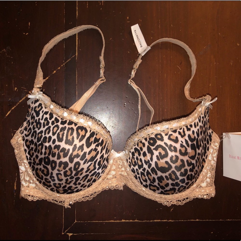 Isaac Mizrahi 34C Leopard Animal Balconette Bra!